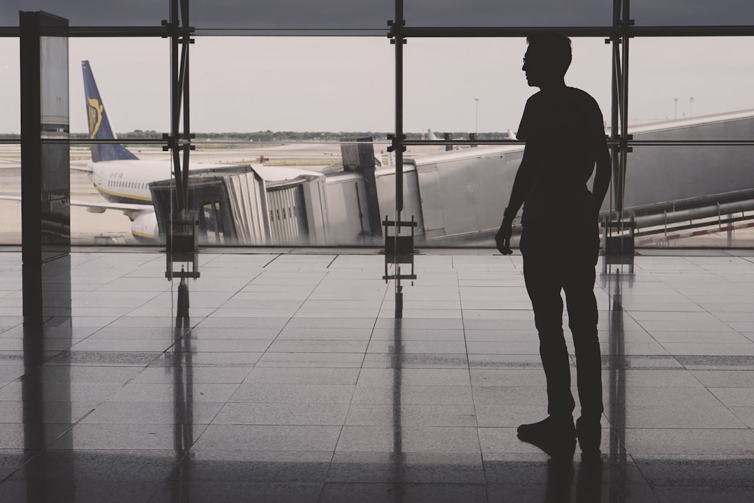 Solo traveler safely exploring a city